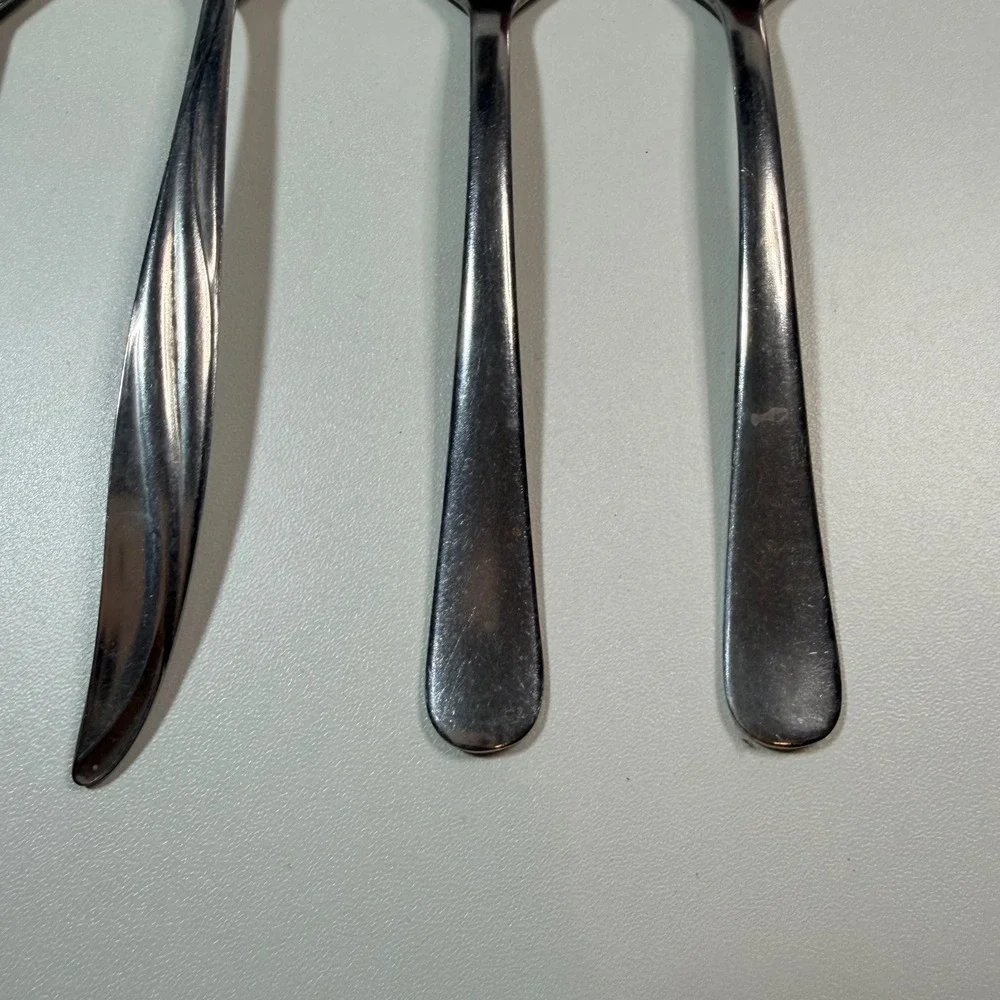Mixed Lot 7 Stainless Steel Teaspoons Royal Household Customcraft Castle Court